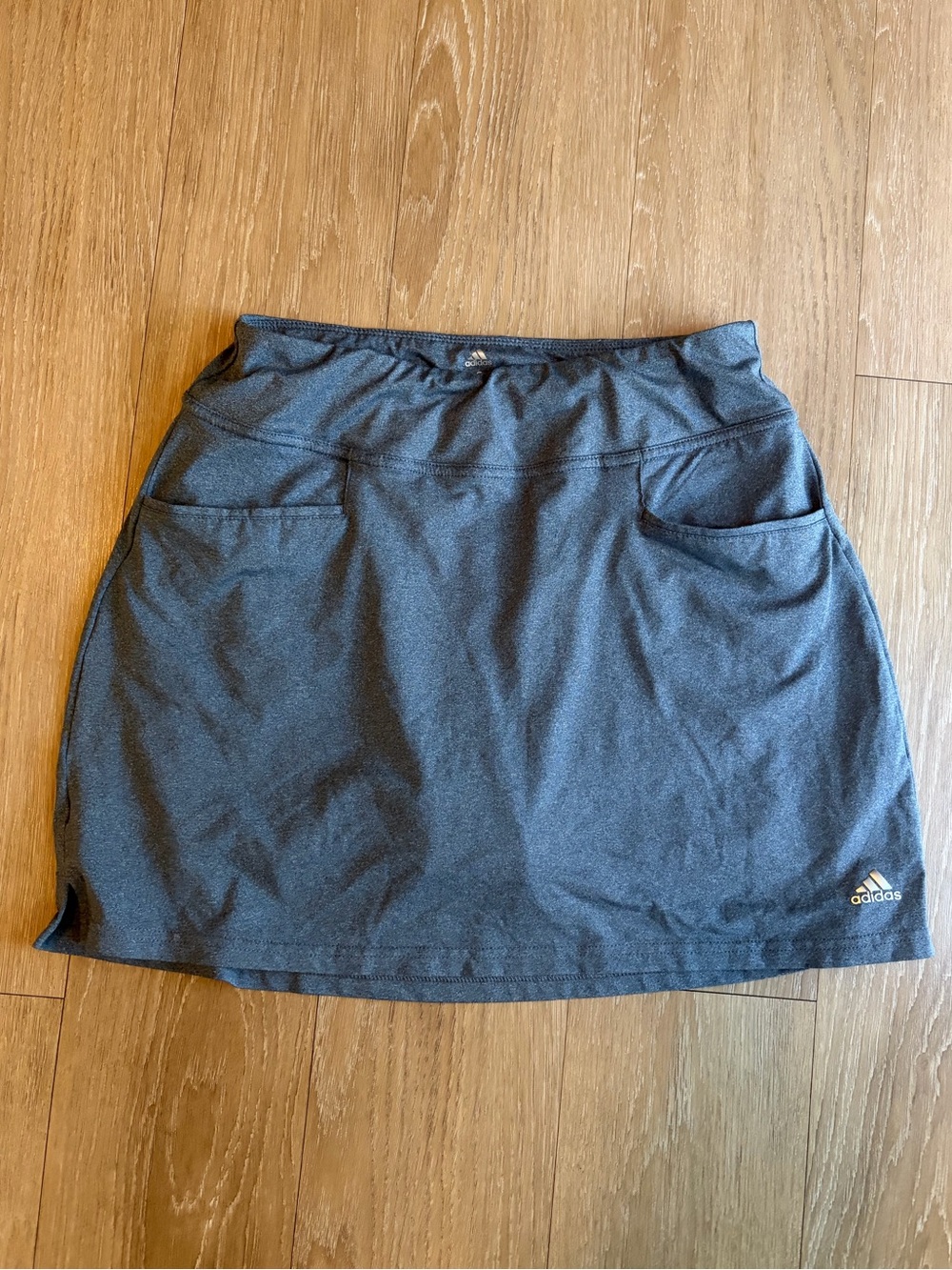 Adidas Golf Charcoal Blue/Gray Athletic Skort w/ Shorts